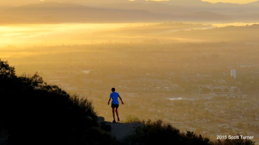 Descending Cowles Mountain Trail