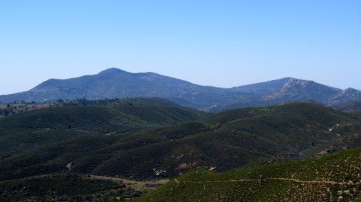 Looking toward the Cuyamaca Mountains from Champagne Pass